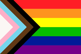 The rainbow flag for the LGBTQ+ community